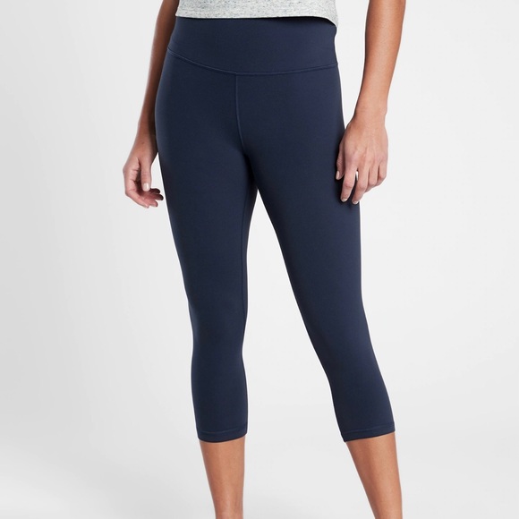 Athleta Pants - Athleta: crop leggings (navy)